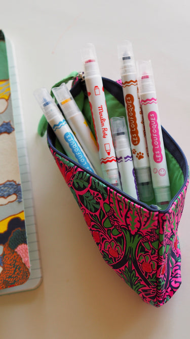 Zip-up Pouch with William Morris Print