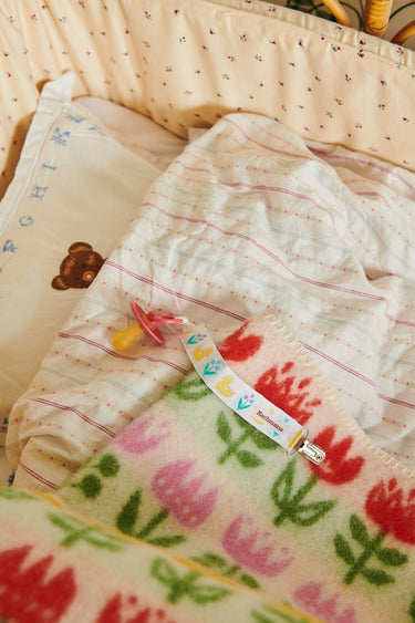 Organic Wool Blanket 65x90 Tulips