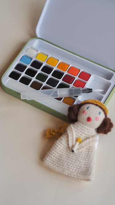 Akvarelfarver med Pensel