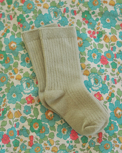 Ribbed Socks Light Sage