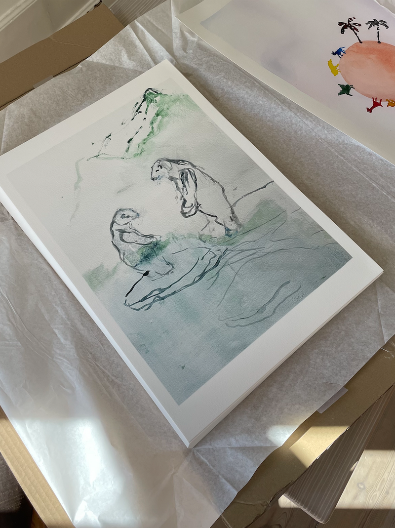 Polar Bear Art Print by Artist Tine Jakobsen
