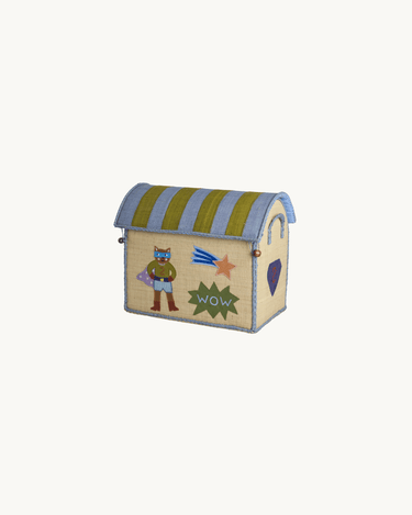 Small Raffia Basket 'Brown Hero'