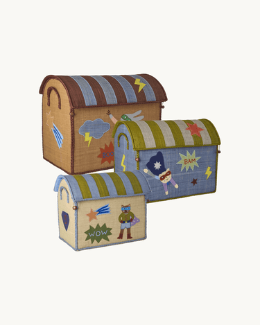 Small Raffia Basket 'Brown Hero'