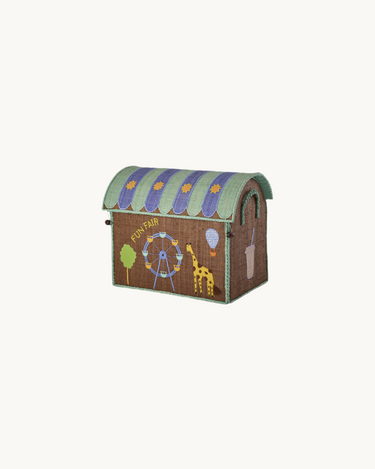 Small Raffia Basket 'Fun Fair'