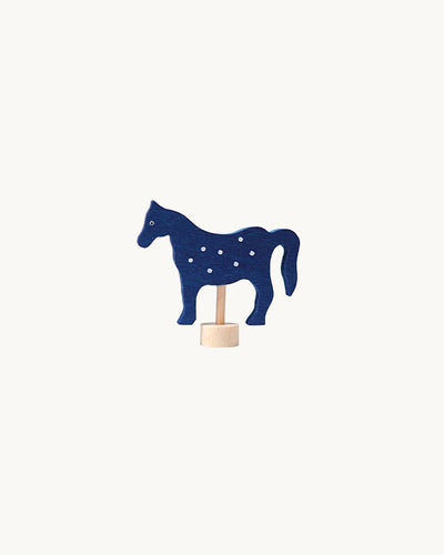 Decorative Figure Blue Horse