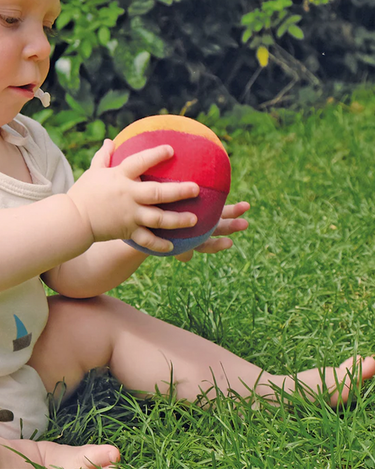 Soft Baby Ball with Rattle Small