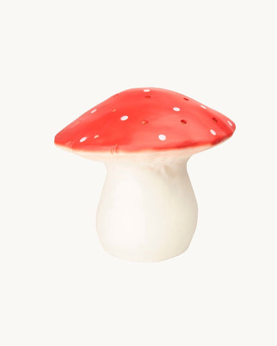 Large Mushroom Lamp Red