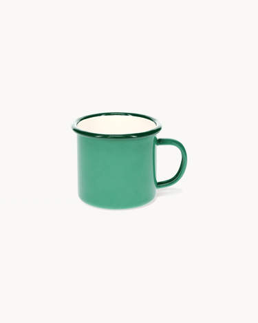 Large Enamel Cup Light Green