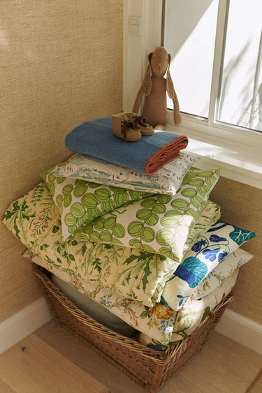 Organic Wool Blanket 65x90 cm Blue