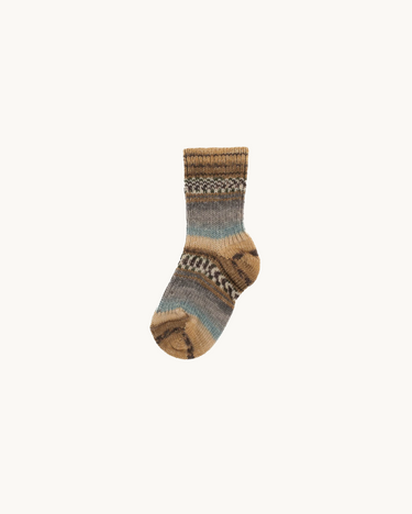 Wool Socks Brown Melange