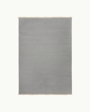 Light Blue Wool Rug 140x200 cm