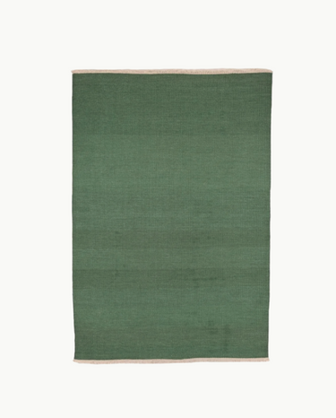 Green Wool Rug 140x200 cm