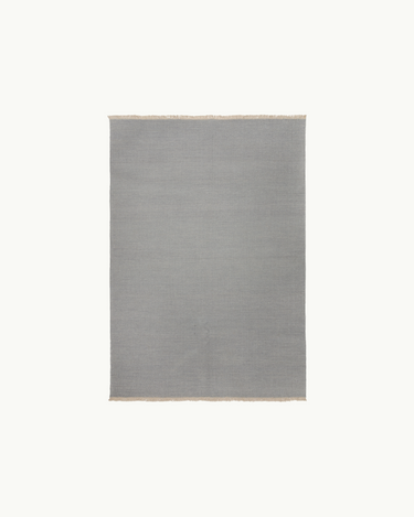 Lyseblåt Gulvtæppe i Uld 140x200 cm