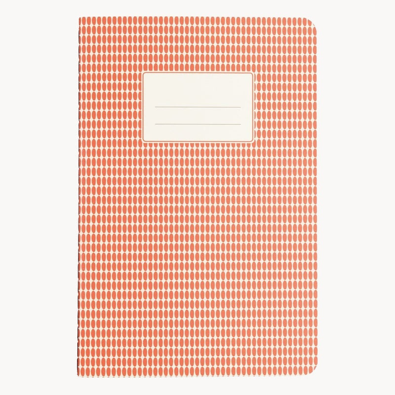 A5 Abstract Notebook, Orange