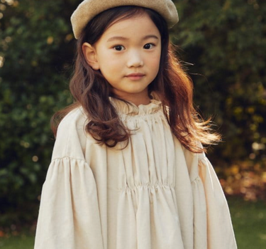Frill Dress, Ivory