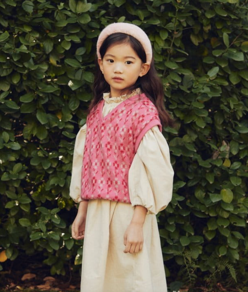 Frill Dress, Ivory