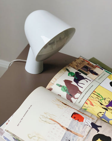 Binic Table Lamp in White from Foscarini