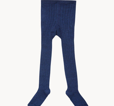 Child Rib Tights in Blue Melange from Caramel
