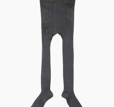 Child Rib Tights in Charcoal Melange from Caramel