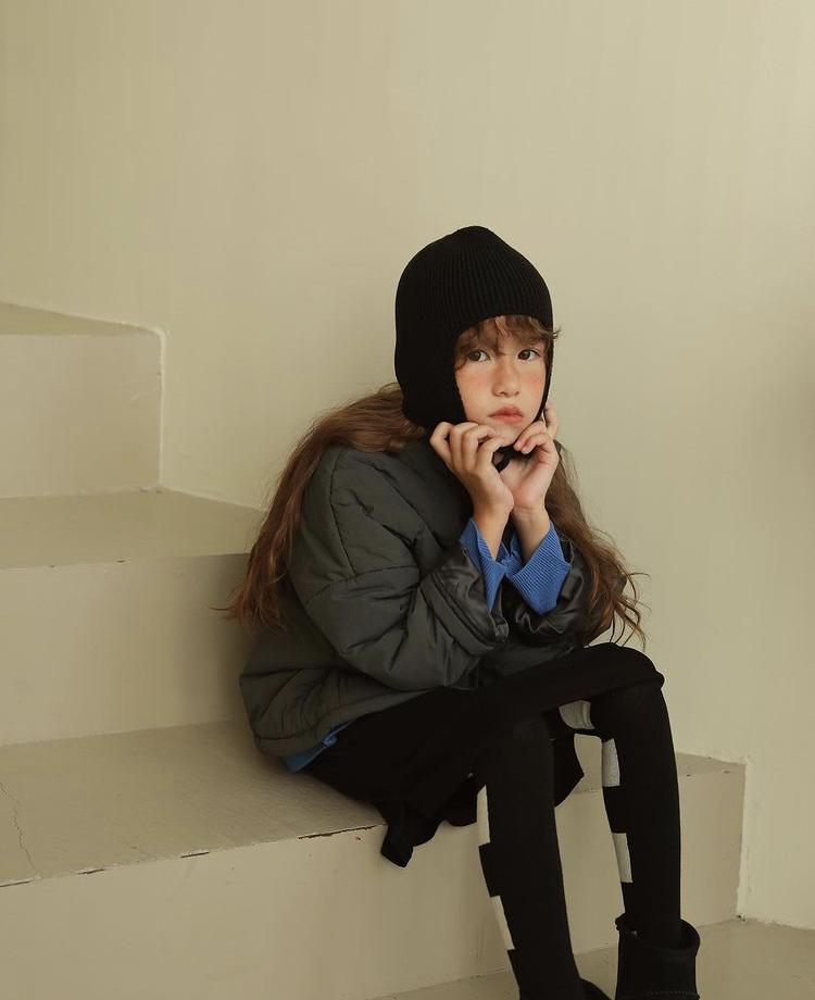 Cleve Padding Jacket in Charcoal from Bien a Bien