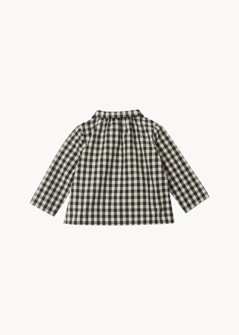 EOS Baby Shirt in Blue Gingham Check from Caramel