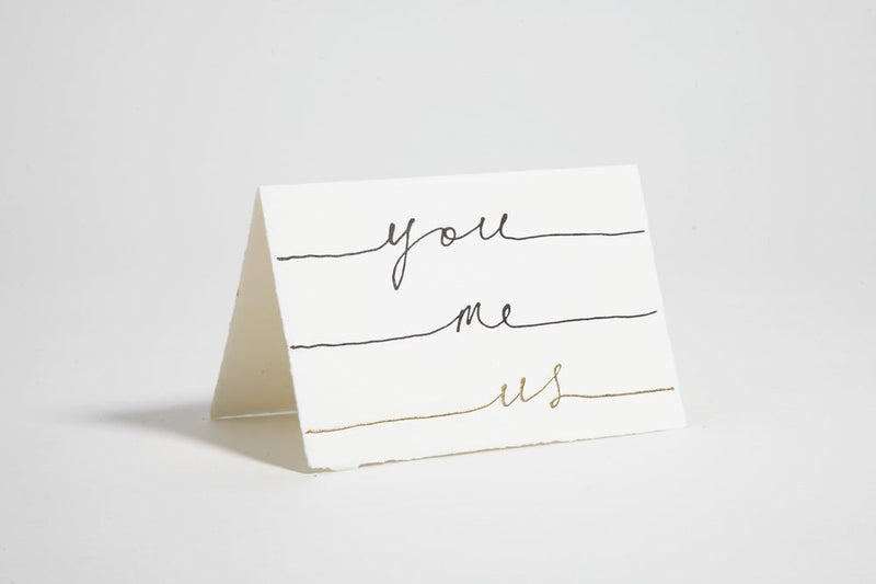 Hand-Painted Card Envelope in You Me Us from Scribble & Daub