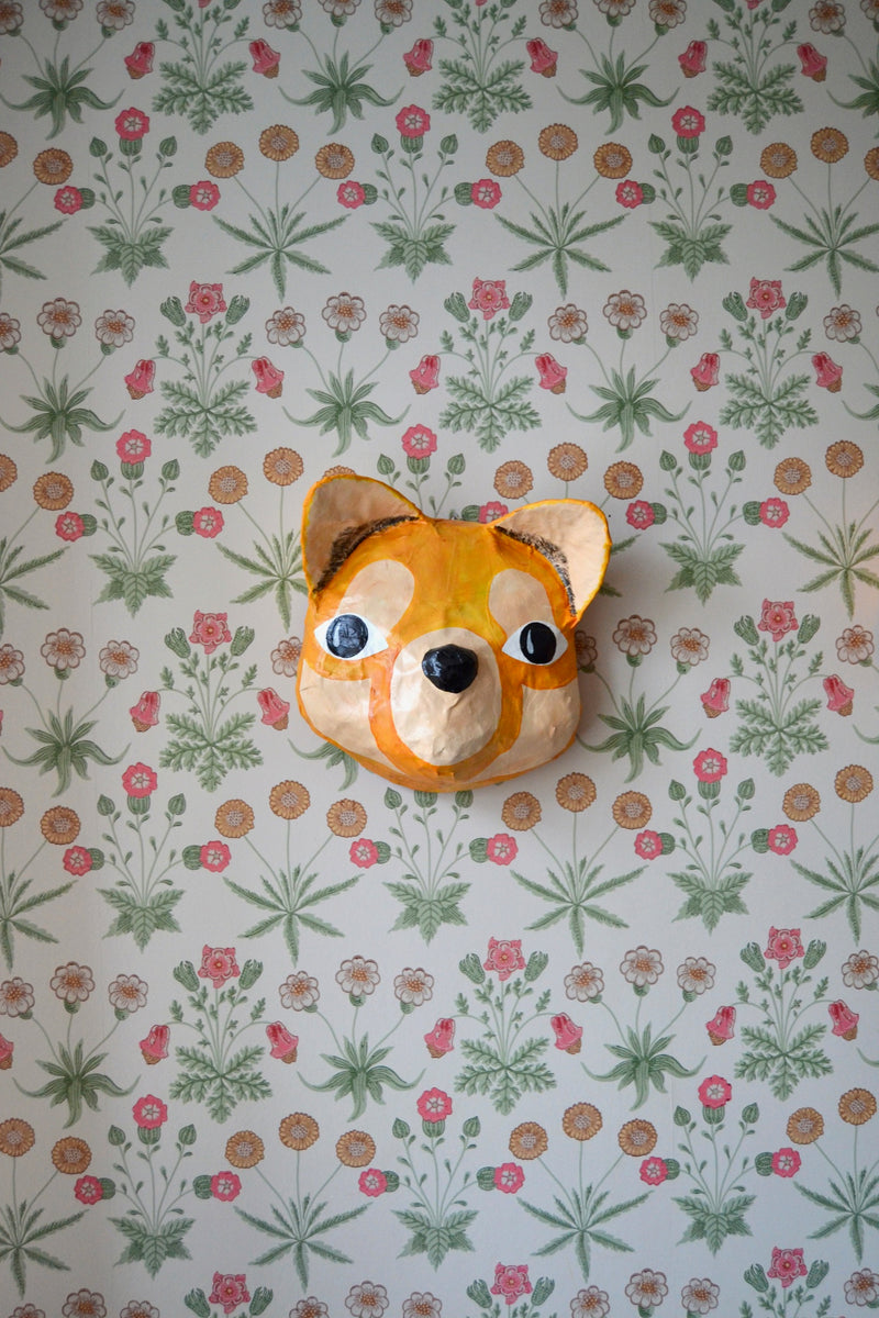 Handmade Papier-mâché Mask, Red Panda
