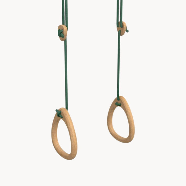 Oak Gymnastic Rings in Green from Lilagunga