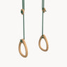 Oak Gymnastic Rings in Green from Lilagunga