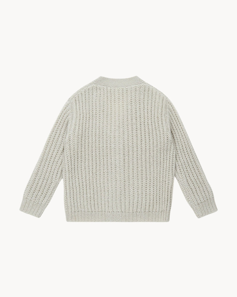 Light Grey Alpaca Cardigan